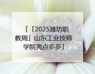 「2025潍坊职教周」山东工业技师学院亮点多多