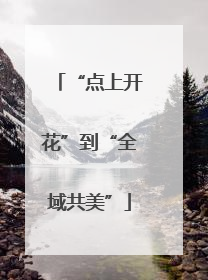 “点上开花”到“全域共美”
