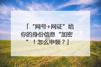 “网号+网证”给你的身份信息“加密”！怎么申领？