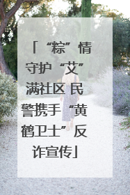 “粽”情守护“艾”满社区 民警携手“黄鹤卫士”反诈宣传