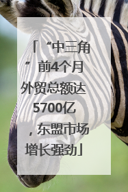 “中三角”前4个月外贸总额达5700亿，东盟市场增长强劲