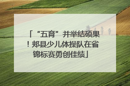 “五育”并举结硕果！郏县少儿体操队在省锦标赛勇创佳绩