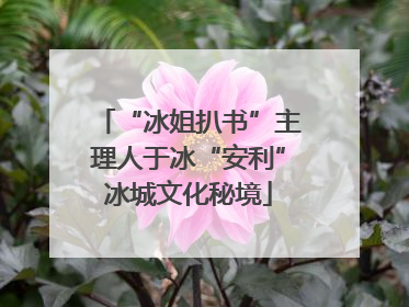 “冰姐扒书”主理人于冰“安利”冰城文化秘境