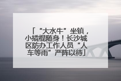 “大水牛”坐镇，小撬棍随身！长沙城区防办工作人员“人车等雨”严阵以待