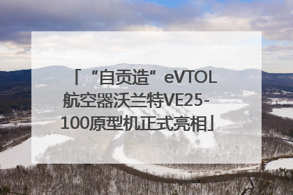 “自贡造”eVTOL航空器沃兰特VE25-100原型机正式亮相