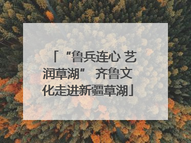 “鲁兵连心 艺润草湖” 齐鲁文化走进新疆草湖