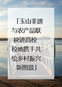 玉山非遗与农产品联袂进高校 校地携手共绘乡村振兴新图景