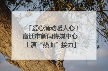 爱心涌动暖人心！宿迁市新闻传媒中心上演“热血”接力