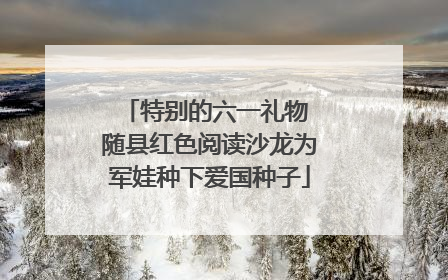 特别的六一礼物 随县红色阅读沙龙为军娃种下爱国种子