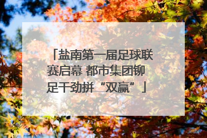 盐南第一届足球联赛启幕 都市集团铆足干劲拼“双赢”