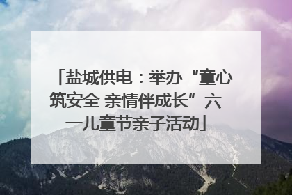 盐城供电：举办“童心筑安全 亲情伴成长”六一儿童节亲子活动