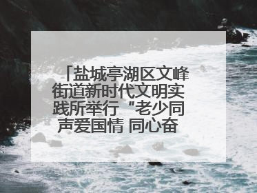 盐城亭湖区文峰街道新时代文明实践所举行“老少同声爱国情 同心奋进新征程”为主题的红色文化活动