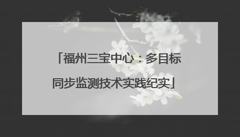 福州三宝中心：多目标同步监测技术实践纪实