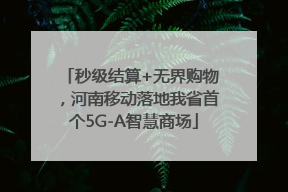 秒级结算+无界购物，河南移动落地我省首个5G-A智慧商场