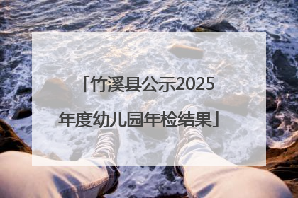 竹溪县公示2025年度幼儿园年检结果
