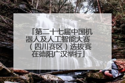 第二十七届中国机器人及人工智能大赛（四川赛区）选拔赛在德阳广汉举行