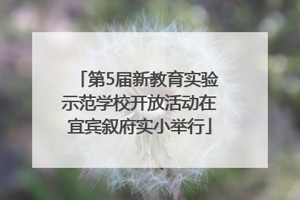 第5届新教育实验示范学校开放活动在宜宾叙府实小举行