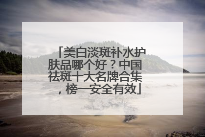 美白淡斑补水护肤品哪个好？中国祛斑十大名牌合集，榜一安全有效