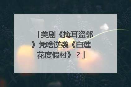 美剧《掩耳盗邻》凭啥逆袭《白莲花度假村》？