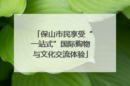 保山市民享受“一站式”国际购物与文化交流体验