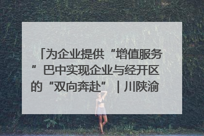为企业提供“增值服务”巴中实现企业与经开区的“双向奔赴”｜川陕渝网络名人巴中行