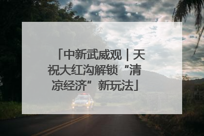 中新武威观｜天祝大红沟解锁“清凉经济”新玩法