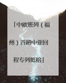 中欧班列（福州）首趟中亚回程专列抵榕