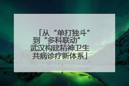 从“单打独斗”到“多科联动” 武汉构建精神卫生共病诊疗新体系
