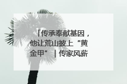 传承奉献基因，他让荒山披上“黄金甲”｜传家风薪火 颂家国情深