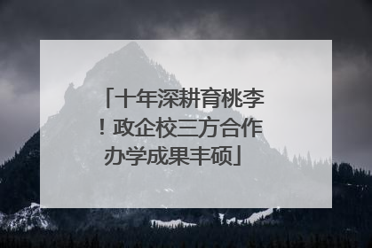 十年深耕育桃李！政企校三方合作办学成果丰硕