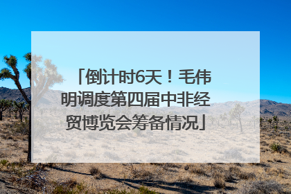倒计时6天！毛伟明调度第四届中非经贸博览会筹备情况