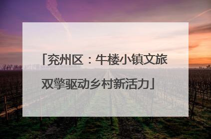 兖州区：牛楼小镇文旅双擎驱动乡村新活力