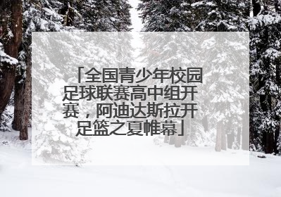 全国青少年校园足球联赛高中组开赛，阿迪达斯拉开足篮之夏帷幕