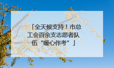 全天候支持！市总工会百余支志愿者队伍“暖心伴考”