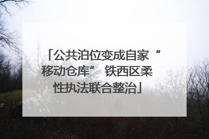 公共泊位变成自家“移动仓库” 铁西区柔性执法联合整治