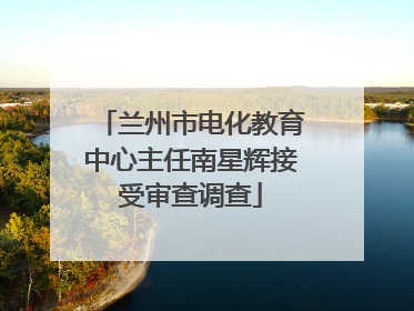 兰州市电化教育中心主任南星辉接受审查调查