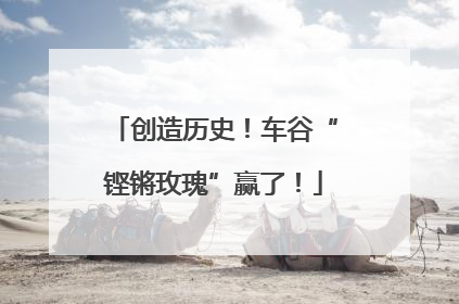 创造历史！车谷“铿锵玫瑰”赢了！