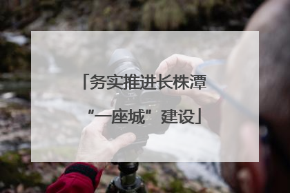 务实推进长株潭“一座城”建设