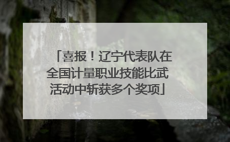 喜报！辽宁代表队在全国计量职业技能比武活动中斩获多个奖项