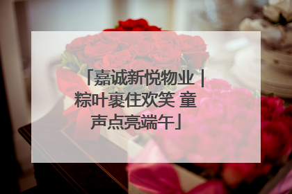 嘉诚新悦物业｜粽叶裹住欢笑 童声点亮端午