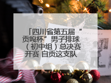 四川省第五届“贡嘎杯”男子排球（初中组）总决赛开赛 自贡这支队伍打进半决赛