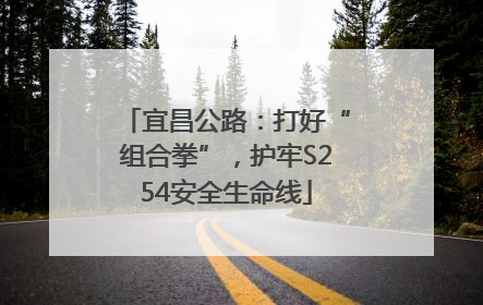 宜昌公路：打好“组合拳”，护牢S254安全生命线