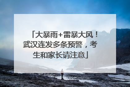 大暴雨+雷暴大风！武汉连发多条预警，考生和家长请注意