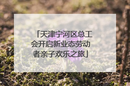 天津宁河区总工会开启新业态劳动者亲子欢乐之旅