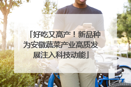 好吃又高产！新品种为安徽蔬菜产业高质发展注入科技动能