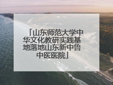 山东师范大学中华文化教研实践基地落地山东新中鲁中医医院
