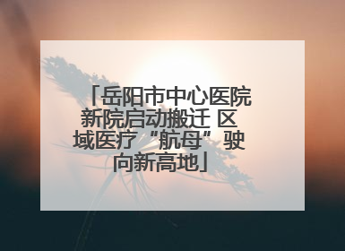 岳阳市中心医院新院启动搬迁 区域医疗“航母”驶向新高地