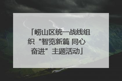崂山区统一战线组织“智览新篇 同心奋进”主题活动
