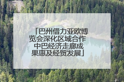 巴州借力亚欧博览会深化区域合作 中巴经济走廊成果惠及经贸发展