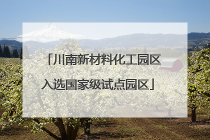 川南新材料化工园区入选国家级试点园区